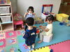みんなでおままごとをしているよー「エクササイズヨガ講座を開催致しましたー！！」