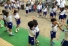 フォークダンス「「園庭でキャンプファイヤーを行いました🎆」」