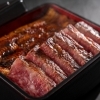宮崎牛ステーキと国産うなぎ蒲焼き重