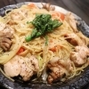 鶏アヒージョ粋怜パスタ