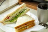 コーヒー付き（BLT＋C/コーヒー 650円）「B・L・T、ベーコン、レタス、トマトのヘルシーメニュー。BLT＋C（コーヒー） 650円」