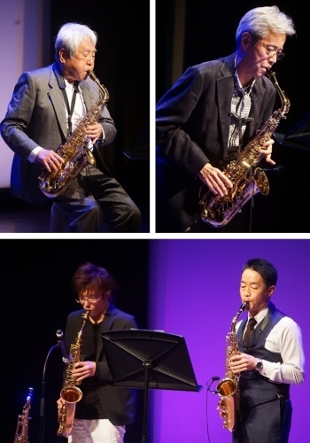 SAXGYM 発表会の様子
講師とのノリノリデュオ演奏も♪「SAXGYM（サックスジム）」