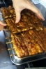 じっくり焼き上げます。「割烹 河太郎」