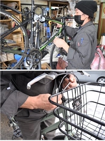 パンク修理やタイヤ交換、ブレーキの不調にも迅速に対応します「樋口自転車商会」