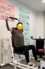 動的ストレッチマシンで気持ちよく胸と腕のストレッチ「40代から始める女性の為のトレーニング。［その２］」
