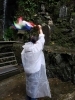 プライベートで高尾山などで祈祷する様子です「韓流占い 船橋の母」