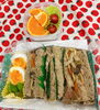 焼そばサンド、山形産さくらんぼを添えて「利用者さんの日々のお弁当をご紹介します【長岡京市神足・共同生活援助事業所 グループホーム寿樹】」