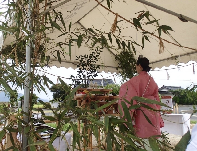 雨も降らず涼しくて快適でした！「はじめての地鎮祭！」