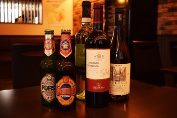 アルコールも豊富に取り揃え
おすすめはイタリアワイン「Bistro弐番館」