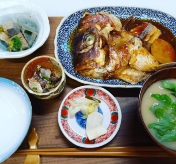 鯛のアラ炊き「和食 おりおり」