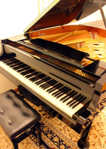 グランドピアノに触れることは音を作るうえでも大切です。「西八王子ピアノ教室リトルベル」