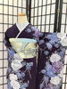 「”ふりそでsanQ高砂店”👘洋柄クールなお振袖🩵トレンド小物2025振袖【東京都葛飾区限定！成人式の豪華振袖フルセットレンタル店】」