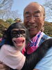 志村けんさんとパン君「行者にんにくの天ぷら(*^^*)」