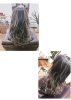上：シールエクステ
下：デザインカラー、パーソナルカラーは無料「ヘアーファッションf-1美容室」