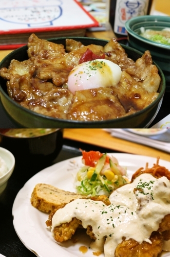 全て手作り！　豚丼（上）チキン南蛮（下）「ごはん家」