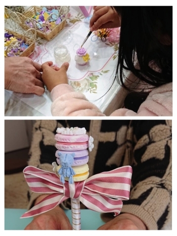 親子で一緒に作るのも楽しいですよ☆「flower ribbon」