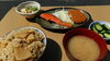 「【福田家】たけのこご飯　鮭コロ定食」