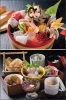 上：漁港直送『海鮮丼極』（10食限定）
下：舞鶴食べ尽くし御膳「いけす料理 卑弥呼」