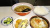 「【福田家】ラーメン＆もつ煮ライス」