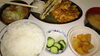 「【福田家】かき揚天ぷら定食+もつ煮」