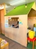 レジの屋根にはかわいい小鳥さんの姿が！「DAGASHISHOP Smile」