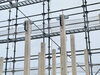 「住宅の新築現場」