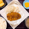 「ちとせ食堂」様、カツ定食「今年もお世話になりました🙇‍♀️」