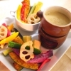 野菜がたっぷりとれるバーニャカウダ「Cafe dining オレンジ」