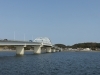 北浦荘から見える鹿行大橋。季節ごとの水辺の風景に癒されます。「北浦温泉 北浦荘」