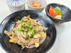 豚ときのこのオイスター炒め「   ○・。＊　週替わりアザレアランチ　＊。・○」