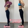 （お客様ビフォー・アフター例）引き締まったボディが素敵です☆「パーソナルトレーニングジムEXERISE」