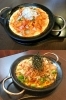 上：昔ながらの鉄板ナポリタン
下：オリジナル和風ナポリタン「Cafe アルル」