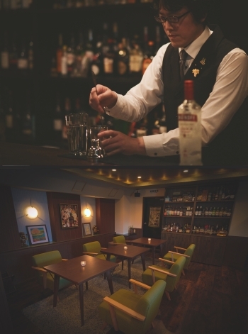 ラグジュアリーな空間でお酒をご堪能くださいませ。「Bar Alba（アルバ）」