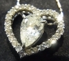 「Pt900 ペアシェイプ1.504ct 0.50ct  ダイヤモンドネックレス 高価買取」
