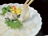 新鮮なふぐのプリッとした食感が味わえる「てっさ」「松研 五個荘店」