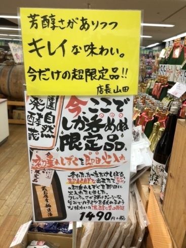 岐阜県　渡辺酒造さんの今ここでしか呑めぬ限定品「季節限定のしぼりたてが入荷しました！！」