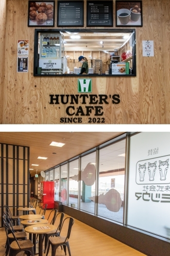 カフェも併設！　プレイの合間の作戦会議などにご活用ください！「HADO ARENA HUNTER'S 北海道小樽ウイングベイ店」