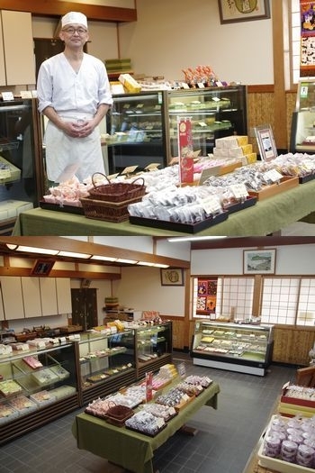 広く清潔な店内で種類豊富な和菓子と共に、お待ちしています！「菓舗 蛭子堂（えびすどう）」
