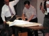 イベントでクリーニングのデモンストレーション<br>を行いました