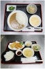 ルーから作ったカレーセット700円　ミックスフライ定食700円「呑喰居酒屋 文明亭」