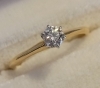 「ティファニー K18 0.24ct ソリテール ダイヤモンドリング 高価買取」