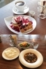 上：ワッフル
下：ランチ（手ごねハンバーグ）「七 Coffee Roaster（ナナコーヒーロースター）」