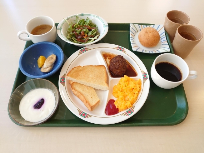 朝食（洋食）※写真は日替わりメニューの一例です「「レストラン　マリンクル」営業再開のお知らせ」