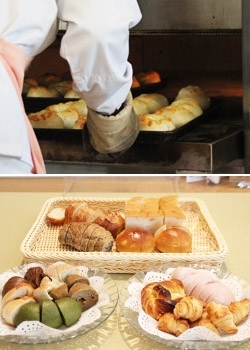 石窯オーブンでふんわり＆外はパリっ！
パンバイキング10種以上「cafe＆bakery APLICO（あぷりこ）」