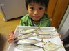 「今年初めてサバを釣ったよ～！！」