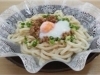 オススメは温玉冷やし坦々うどん　現地で1番人気のメニューでした「コウノトリの里の宿」