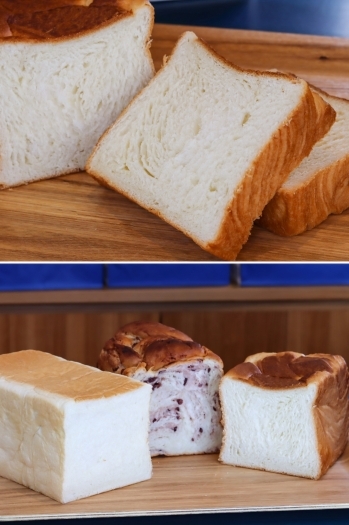 上）プレミアムデニッシュは数量限定
お好きな味をみつけて「純生食パン工房 HARE/PAN 高岡店」