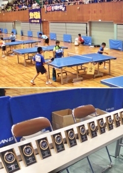 《中学生夏季卓球錬成大会》暑い夏に毎年開催する大会。「ワダ卓球」