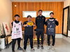 モデルハウスのガレージにて「【現場レポート】3x3｜茨城BACKBONEの選手が訪問してくれました！」