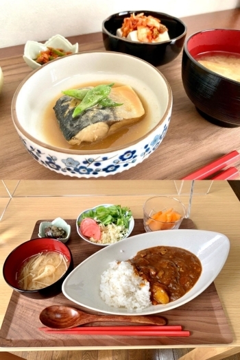 ワンコインでドリンクも付いています♪
写真下はカレープレート「宏楽苑グループ 笑カフェ」